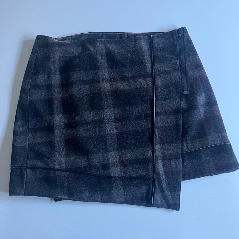 Smart Set Wool Plaid Mini Skirt